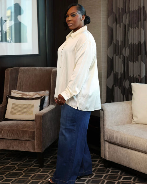 Signature Button Down Top