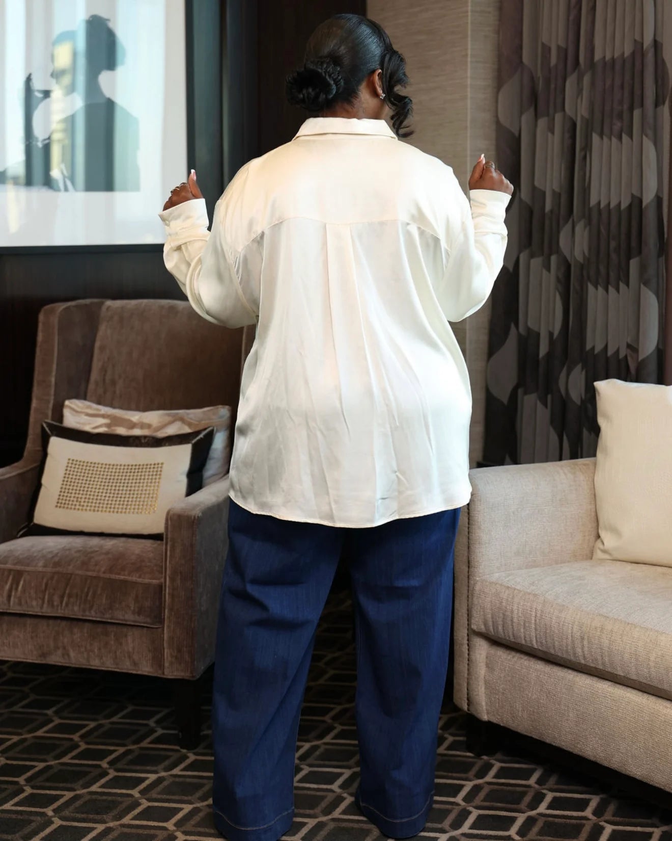 Signature Button Down Top