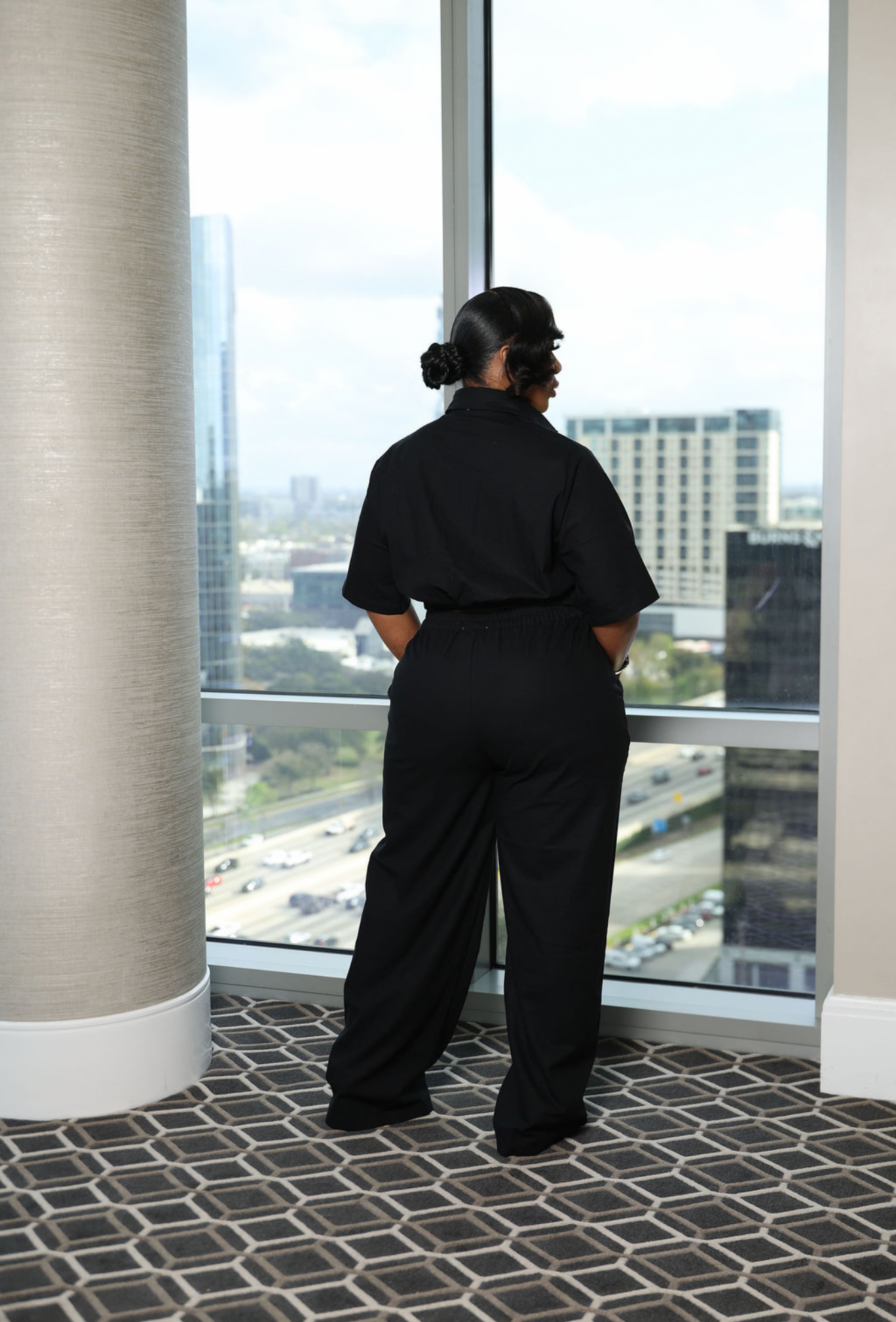 The Tailored Pants Set (I'MarE Exclusive) (Black)