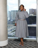 The Day Out Skirt Set (I'MarE Exclusive) (Black/White)