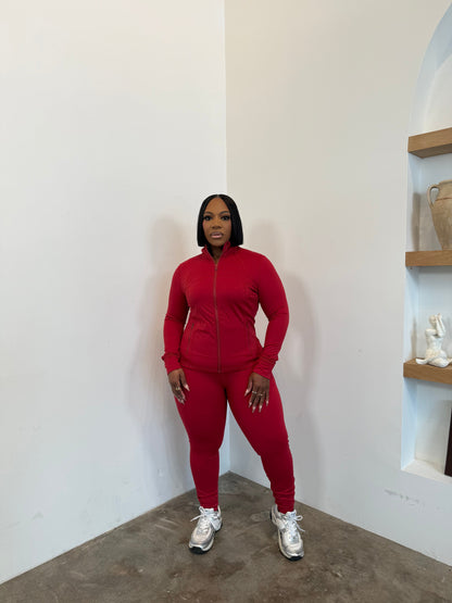 IM Sculpt Leggings Set (Red)
